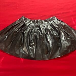 Black Pleather Skirt